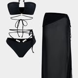 Meredith - Dreiteiliges Bikini-Set