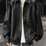 Oversizedwear - Herren Kunstlederjacke