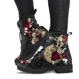 Blumenschädel Winterstiefel