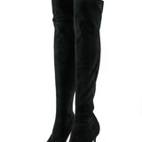 Elegante Overknee-Stiefel aus Velours – Stilvoll & Feminin