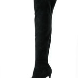 Elegante Overknee-Stiefel aus Velours – Stilvoll & Feminin