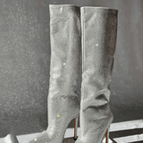 Chloé | Luxuriöse Overknee-Stiefel mit Strassdetails