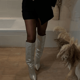 Chloé | Luxuriöse Overknee-Stiefel mit Strassdetails