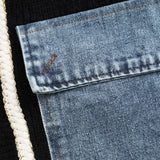 Ella – Strickjacke mit Denim