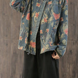 Florista – Damen Jeansjacke Blumen