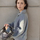 Mia | Strickjacke mit Langarm und Reißverschluss