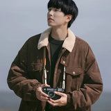 Herren – Cordjacke mit Sherpa-Futter