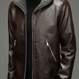 Herrenwear – Lederjacke Fleece