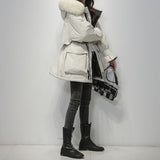 Winterjacke mit Kunstfellbesatz – Tailliert & Warm