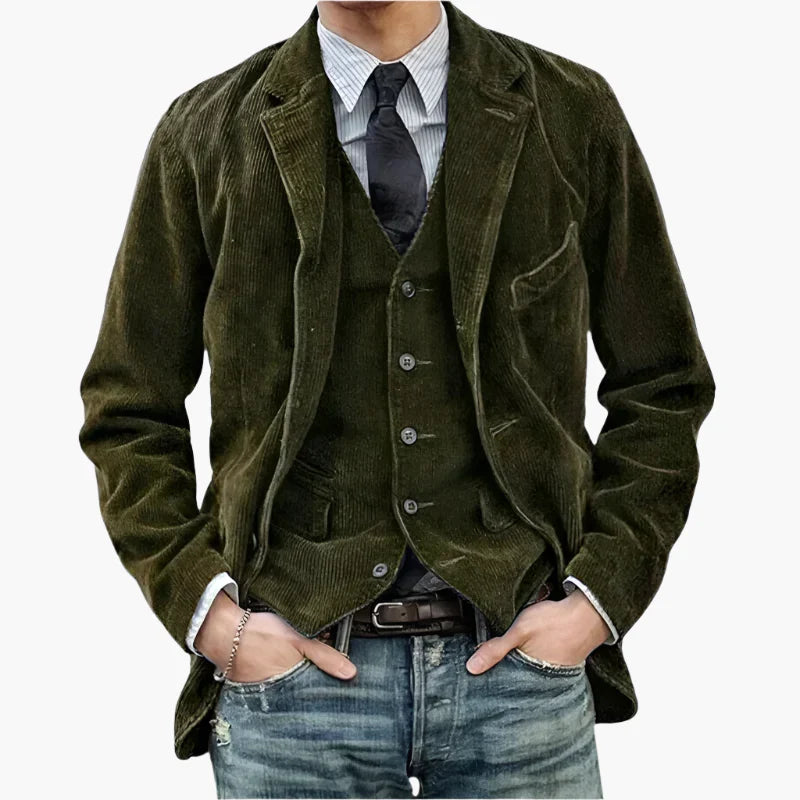Herren Smart-Casual Blazer Set – Moderner Anzug für Alltag und Beruf