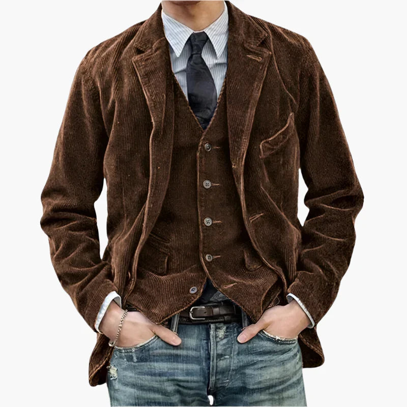 Herren Smart-Casual Blazer Set – Moderner Anzug für Alltag und Beruf