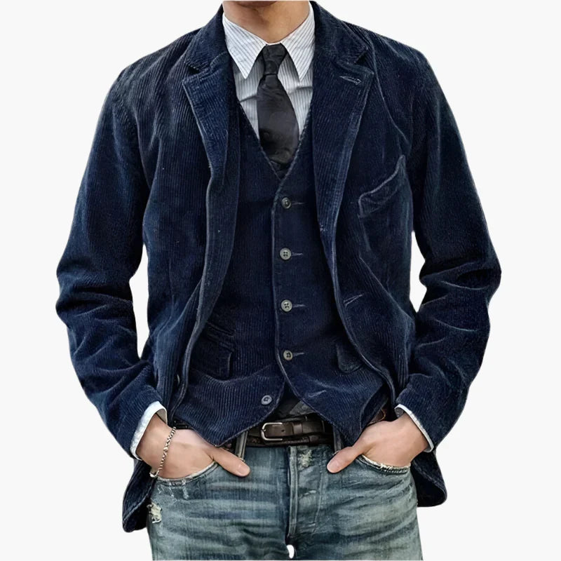 Herren Smart-Casual Blazer Set – Moderner Anzug für Alltag und Beruf