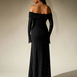 Ella – Abendkleid mit Schulterfreiem Schnitt