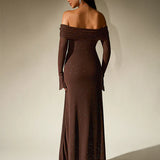 Ella – Abendkleid mit Schulterfreiem Schnitt