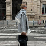 Luxe Jacke mit Schal