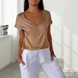 Blusena™ – Damen Kurzarmbluse