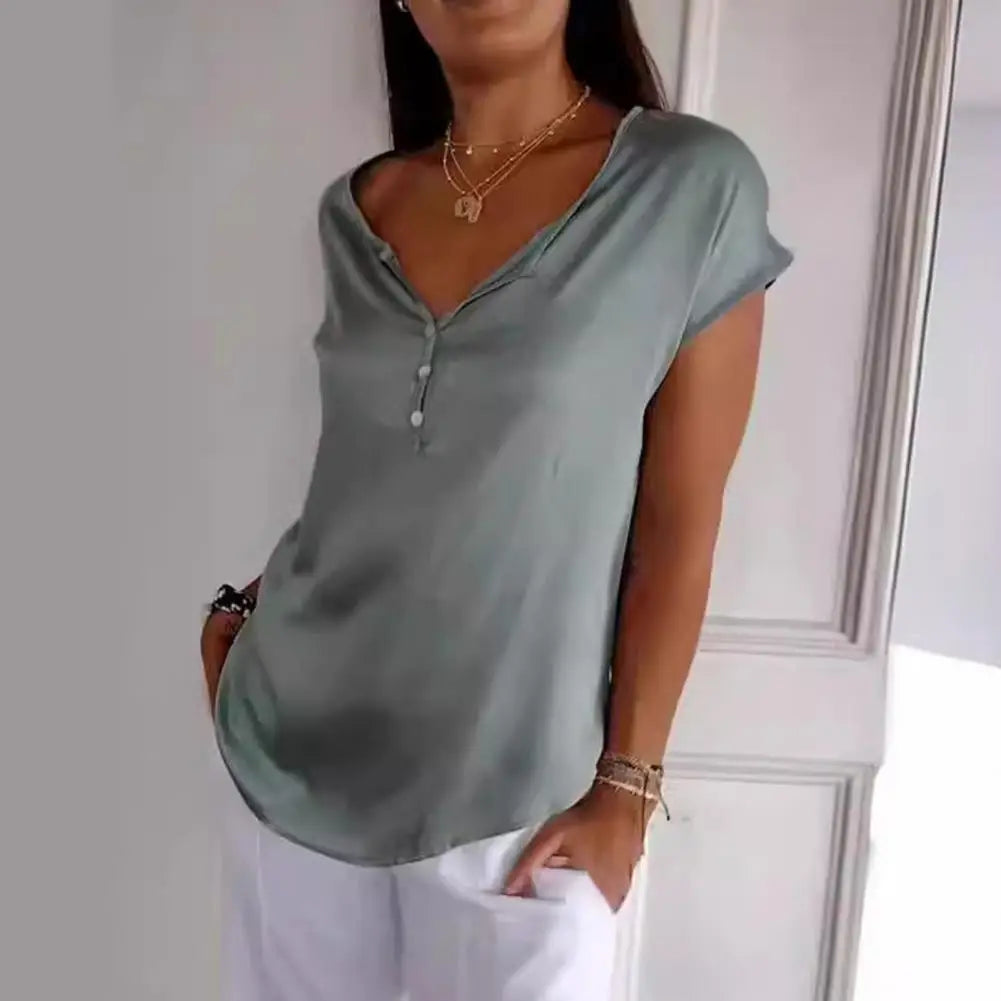 Blusena™ – Damen Kurzarmbluse