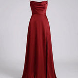 Elegantes Damen-Maxi-Kleid mit Beinschlitz – Femininer Stil für besondere Anlässe und vielseitige Kombinationsmöglichkeiten