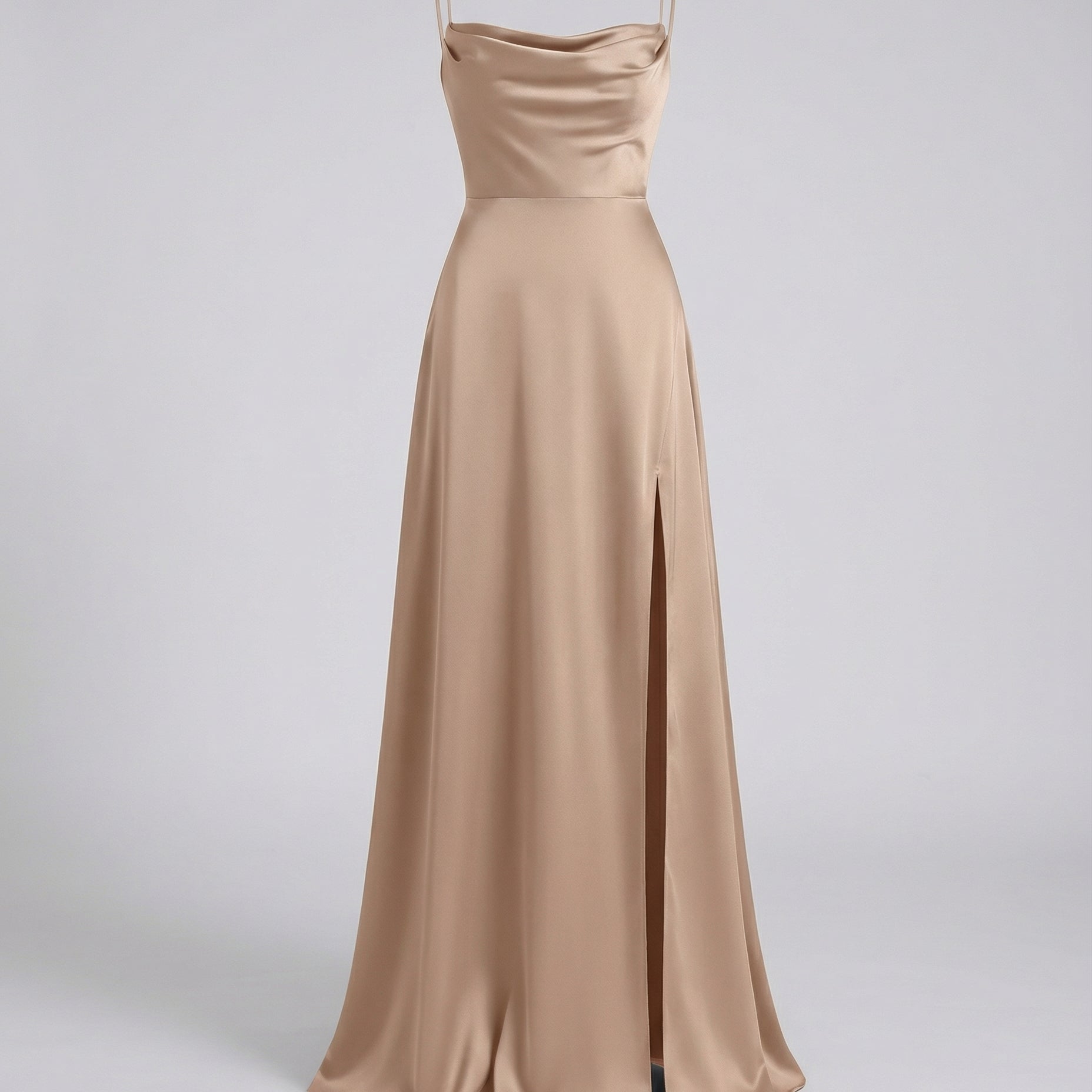 Elegantes Damen-Maxi-Kleid mit Beinschlitz – Femininer Stil für besondere Anlässe und vielseitige Kombinationsmöglichkeiten