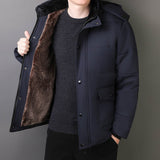 Warme™ Herren-Winterjacke mit Kunstfellfutter