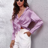 Karen I Elegante Langärmelige Bluse für Damen