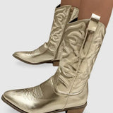 Geneva | Elegante Cowboy-Stiefel aus Metall