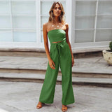 Nia - Trägerloser Weitbein-Jumpsuit