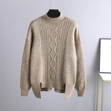 Strick – Zweiteiliges Set aus Pullover und Midirock