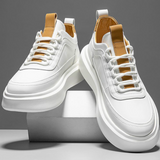 Mikee | Zeitlose Klassische Weiße Herrensneaker