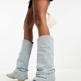 Emily | Lässige Denim-Stiefel – Trendiger Streetstyle-Look