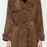Lilu | Wildleder-Trenchcoat