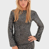Cleo - Pailletten Minikleid