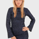 Cleo - Pailletten Minikleid