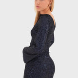 Cleo - Pailletten Minikleid