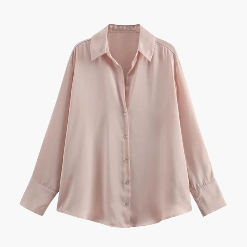 Elvara – Damen Satinbluse