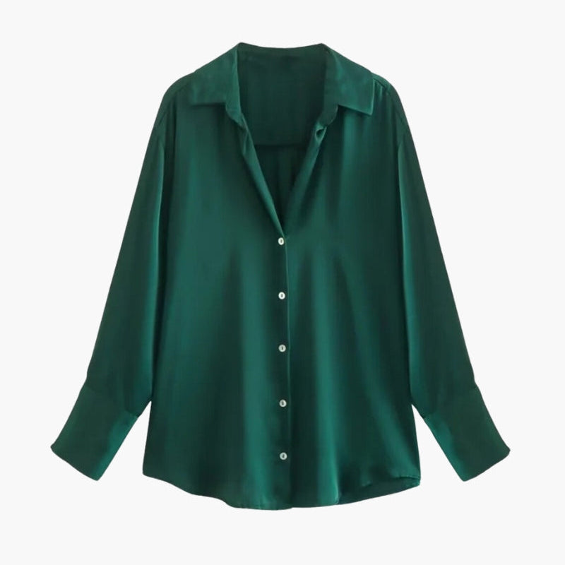 Elvara – Damen Satinbluse