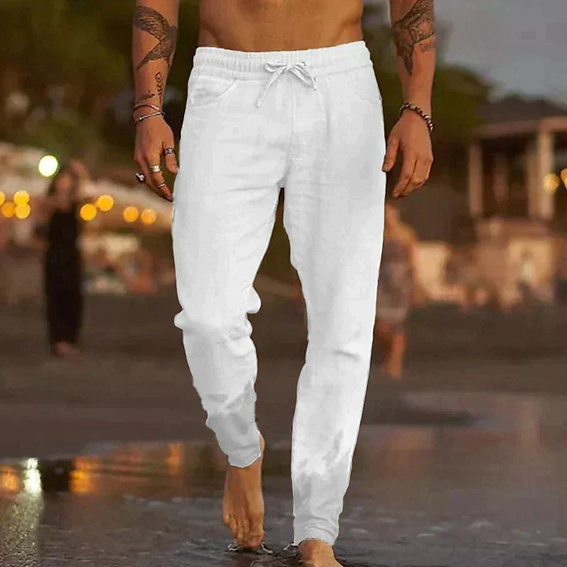 Aleck | Bequeme Sommerhosen aus Baumwolle und Leinen