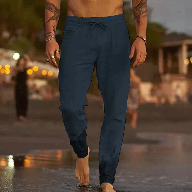Aleck | Bequeme Sommerhosen aus Baumwolle und Leinen