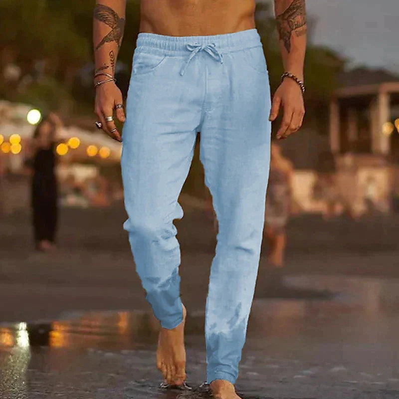 Aleck | Bequeme Sommerhosen aus Baumwolle und Leinen