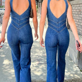 Emmie - Damen-Denim-Jumpsuit