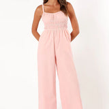 Laura - Ärmelloser Jumpsuit mit Weiten Beinen