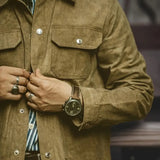 Klassische – Herren Wildlederjacke