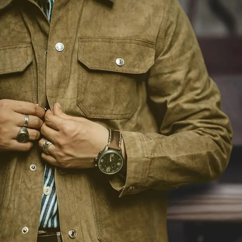 Klassische – Herren Wildlederjacke