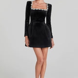 Yassy – Samt Abendkleid
