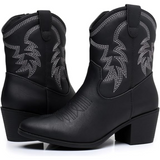 Klassische halbhohe Cowgirl-Stiefel - Tammy