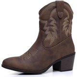 Klassische halbhohe Cowgirl-Stiefel - Tammy