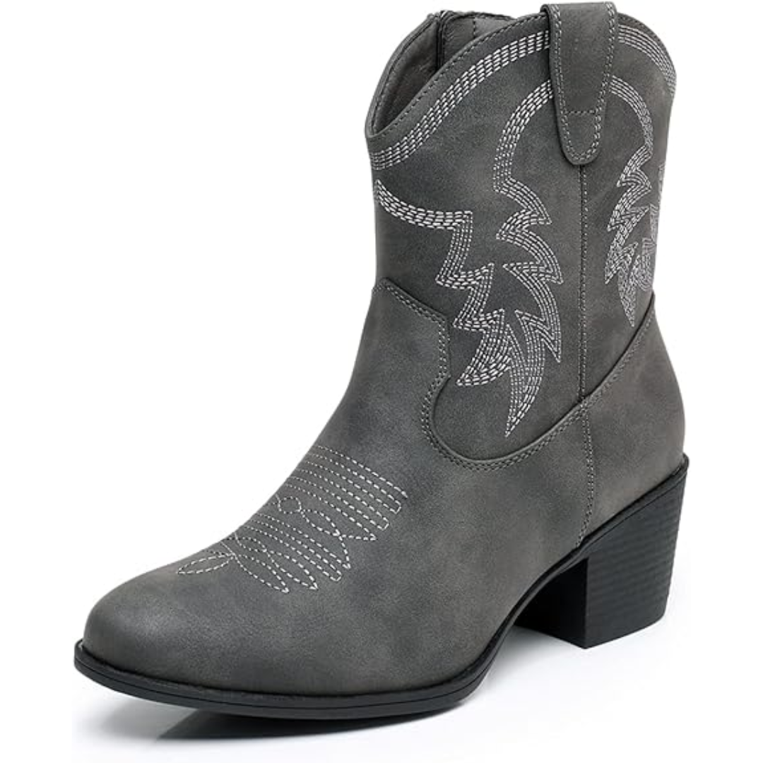 Klassische halbhohe Cowgirl-Stiefel - Tammy