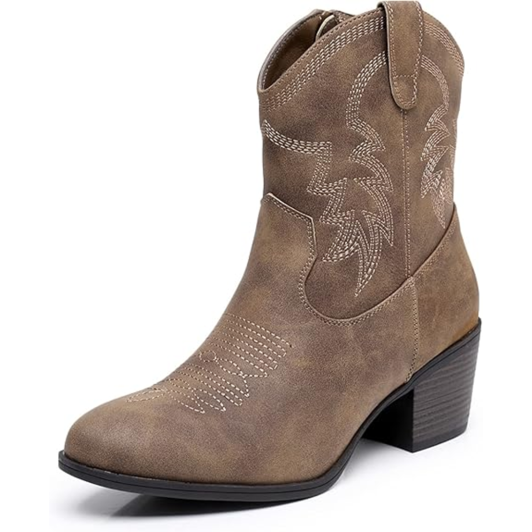 Klassische halbhohe Cowgirl-Stiefel - Tammy