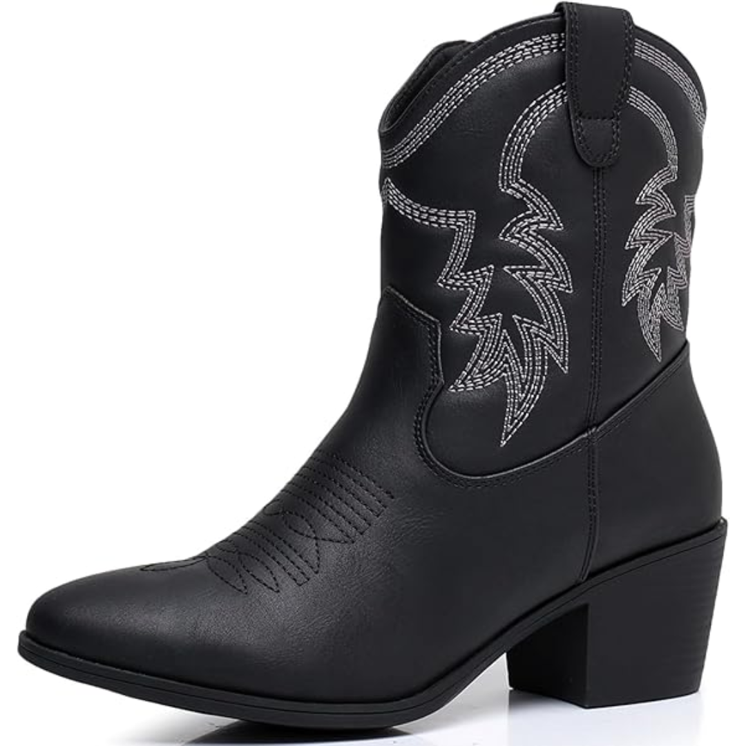 Klassische halbhohe Cowgirl-Stiefel - Tammy