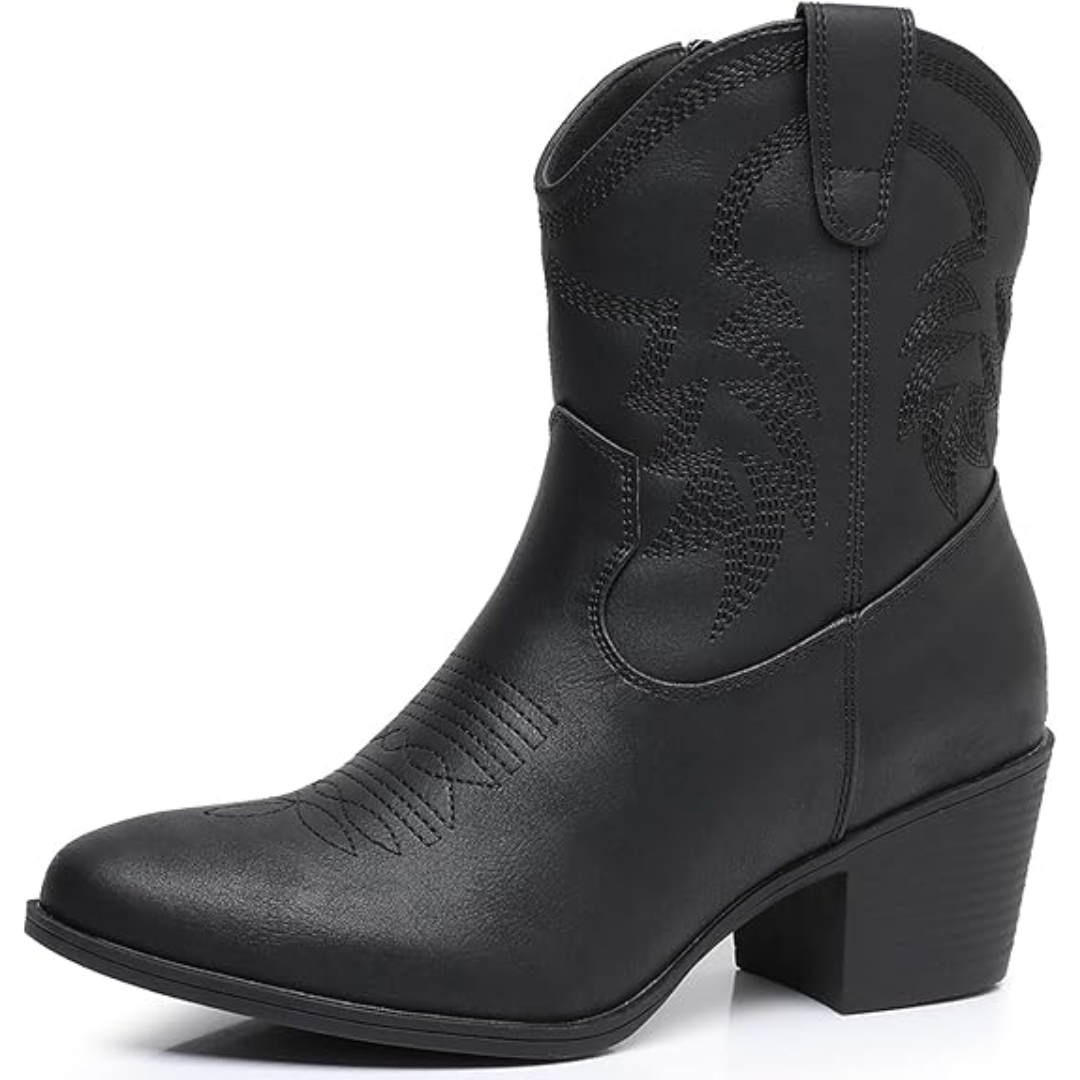Klassische halbhohe Cowgirl-Stiefel - Tammy